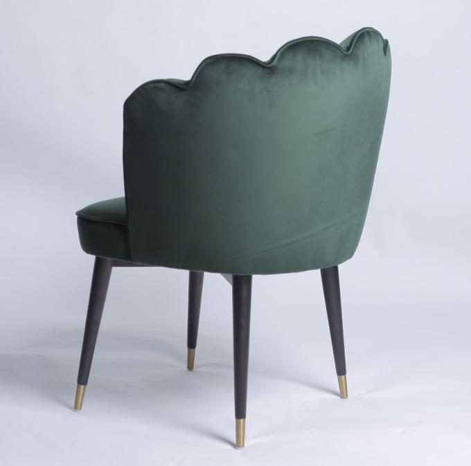 Chaise dinante moderne de velours nordique de W49cm D 47cm H82cm 4
