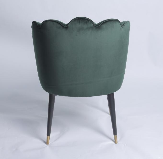 Chaise dinante moderne de velours nordique de W49cm D 47cm H82cm 1