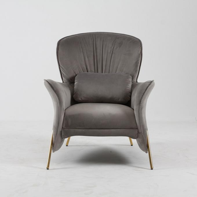 Fauteuil de loisirs de jambe d'acier inoxydable pour le salon moderne 4
