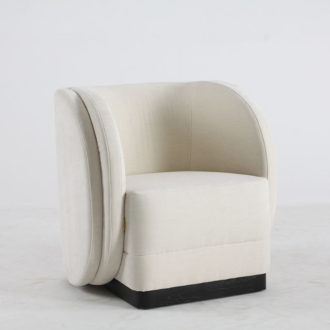 Meubles d'intérieur modernes de luxe en bois solides de salon de chaise simple de loisirs 5