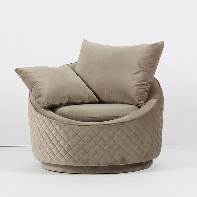 La moitié du siècle Sofa Set Gray Leather Materials moderne ISO9000 2
