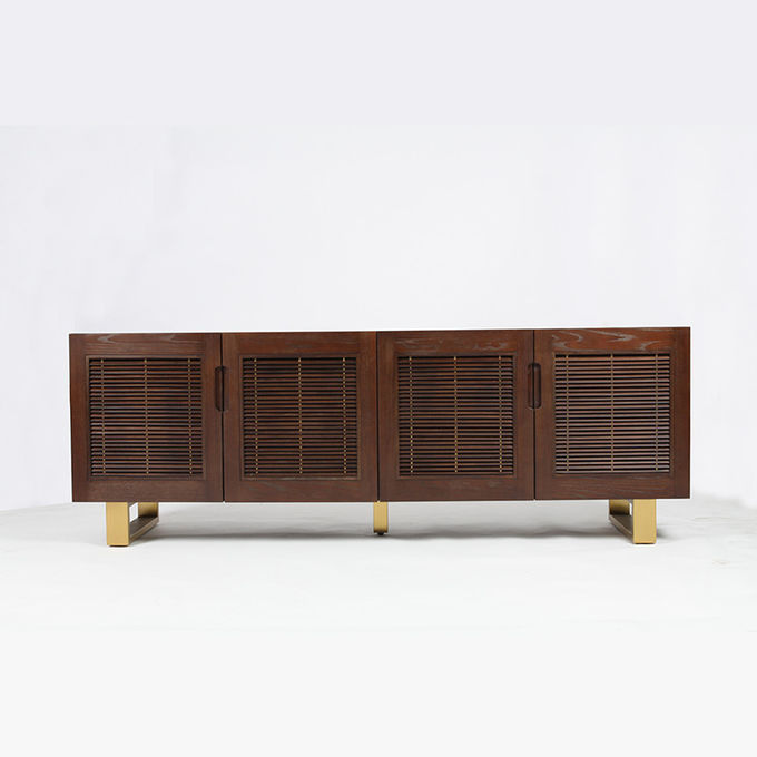 Cabinet à la mode moderne de support en bois solide TV pour le salon 1